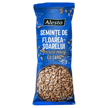 Насіння соняшника з сіллю Алесто Alesto salted 100g 33шт/ящ
