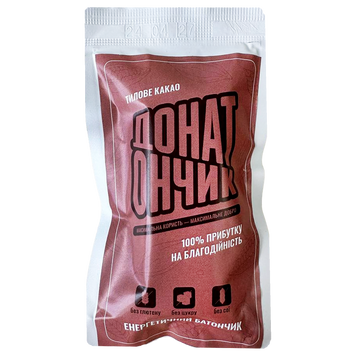 Батончик без цукру фруктовий Донатончик в асортименті 50g 30шт/ящ