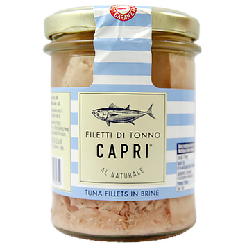 Филе тунца кусочками в собственном соке Капри Capri al naturale 135g/190g 12шт/ящ