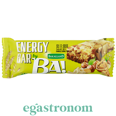 Енергетичний батончик горіхи Бакаланд Bakalland nuts 40g 25шт/ящ