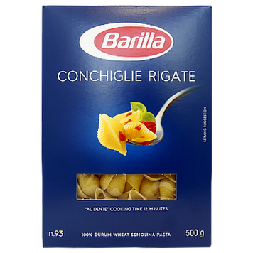 Макароны ракушки №93 Барилла Barilla Conchiglie rigate 500g 12шт/ящ