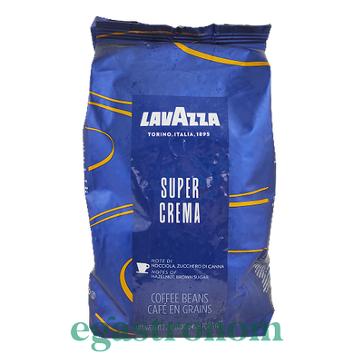 Кофе супер крема (зерно) Ловаться Lavazza super crema 1kg 6шт/ящ