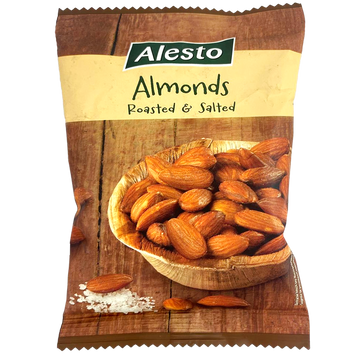 Горішки мигдаль солений Алесто Alesto Roasted & salted 150g 32шт/ящ