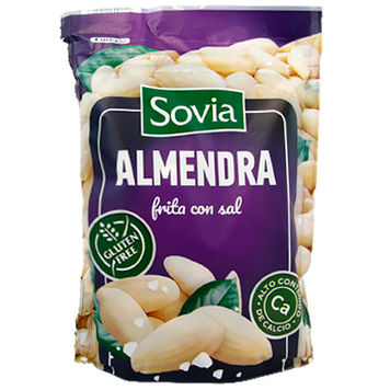 Орешки миндаль жареный с солью (без глютена) Совиа Sovia almendra 200g 20шт/ящ