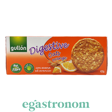 Печенье овес & апельсин (оранж) Гуллон Gullon Digestive 425g 15шт/ящ