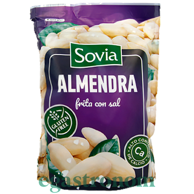 Орешки миндаль жареный с солью (без глютена) Совиа Sovia almendra 200g 20шт/ящ