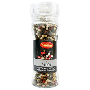 Спеції млинок 4 види перцю Вітана Vitana pepre 65g 10шт/ящ