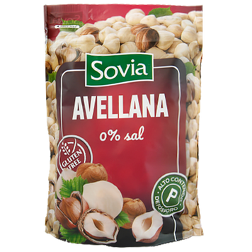 Орешки фундук (без глютена) Совиа Sovia avellana 200g 20шт/ящ