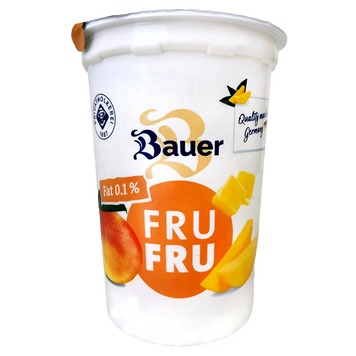 Йогурт манго жиру 0,1% Бауер Bayer 500g 12шт/ящ