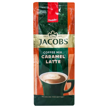 Кавовий напій 3в1 карамель латте Якобс Jacobs caramel latte 450g 12шт/ящ