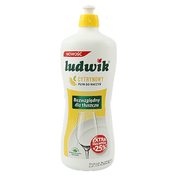 Средство для мытья лимона Людвик Ludwik plyn do naczyn cytrynowy 900g 12шт/ящ