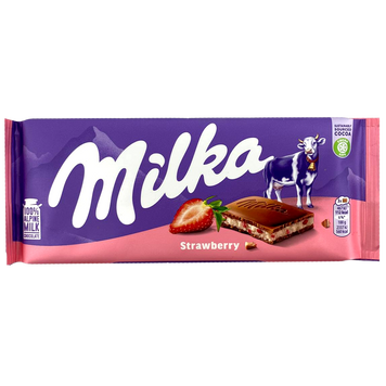 Шоколад полуниця Мілка Milka strawberry 100g 22шт/ящ