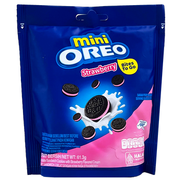 Печиво міні полуниця Орео Oreo мini strawberry 61,30g 30шт/ящ