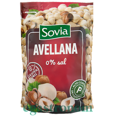 Орешки фундук (без глютена) Совиа Sovia avellana 200g 20шт/ящ