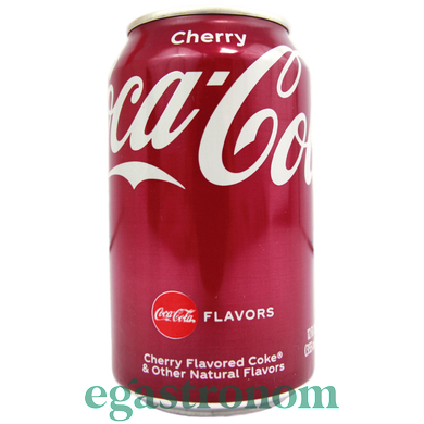 Напиток газированный со вкусом вишни Кока Кола Coca Cola cherry 330ml 24шт/ящ