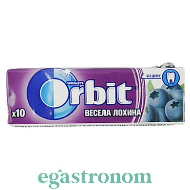 Жевательная резинка веселая голубика Орбит Orbit 14g 30шт/пач