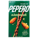 Печиво соломка в шоколадній глазурі з мигдалем пеперо Лотте Lotte pepero 39g 40шт/ящ