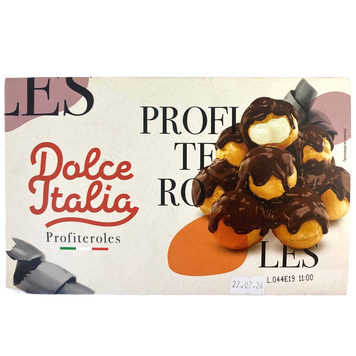 Десерт профітролі Дольче Італія Dolce Italia profiteroles 400g 4шт/ящ