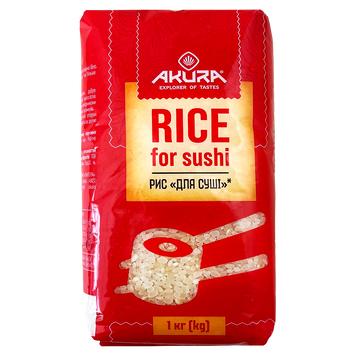 Рис для суші Акура Akura 1000g 6шт/ящ