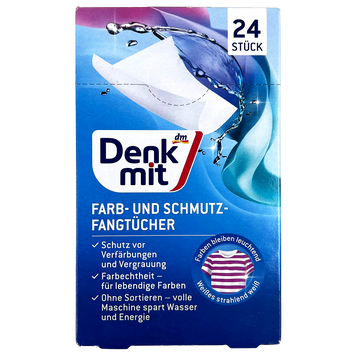 Серветки для прання проти знебарвлення Денк Міт Denk Mit color 24pcs 9шт/ящ