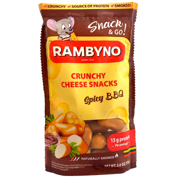 Сир копчений барбекю спайсі Рамбіно Rambyno spicy bbq 75g 10шт/ящ