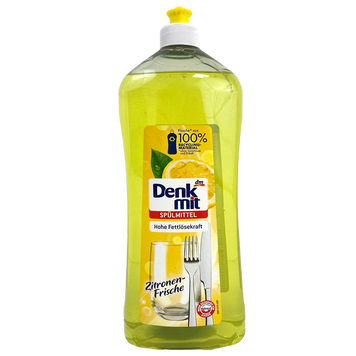 Засіб для миття посуду лимон Денк Міт Denk Mit spulmittel zitronen-frische 1L 12шт/ящ