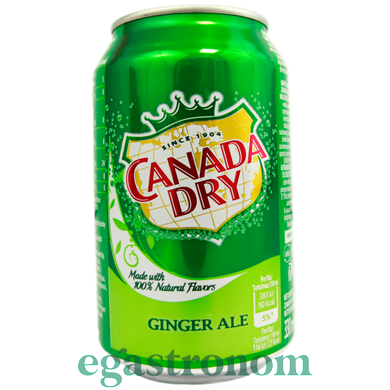 Напій газований зі смаком імбирного елю Канада Дрі Canada Dry Ginger Ale 330ml 24шт/ящ