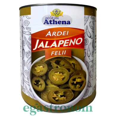 Перец халапеньо резаный Азена Athena 3,1/1,5kg 6шт/ящ