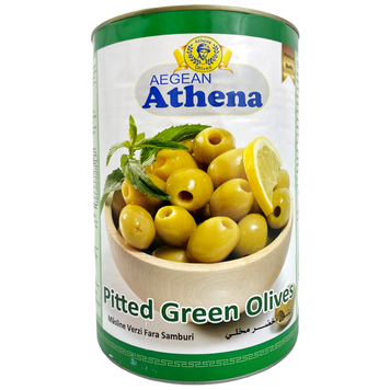 Оливки зелені Атена Athena olives green ж/б 4,250/2,0kg 4шт/ящ