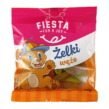 Желейки червяки Фієста Fiesta zelki weze 80g 15шт/ящ