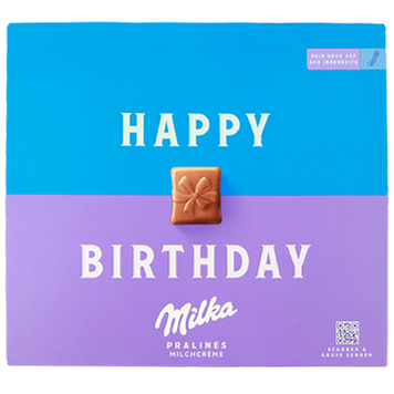 Конфеты Милка пралине с молочным кремом (гл.) Milka happy birthday 110g