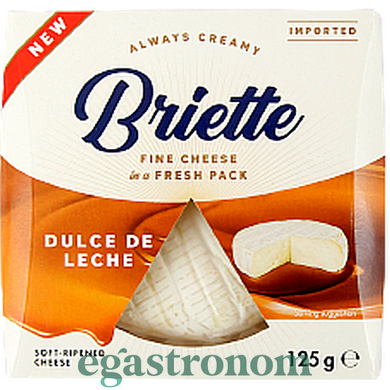 Сыр бри карамель Бриетте Briette dulce de leche 125g 10шт/ящ