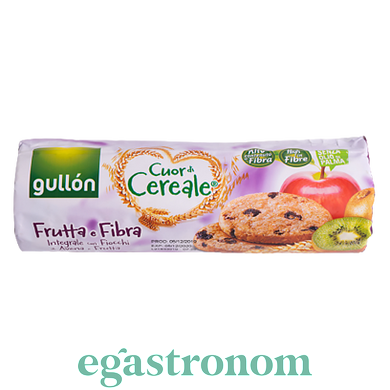 Печиво із клітковиною Гуллон Gullon Cuor Cereale frutta&fibra 300g 16шт/ящ