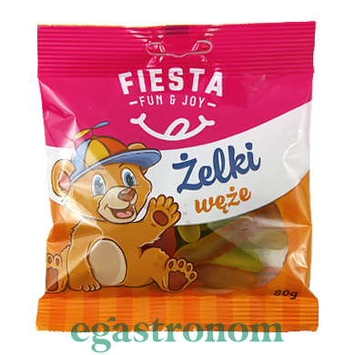 Желейки червяки Фієста Fiesta zelki weze 80g 15шт/ящ