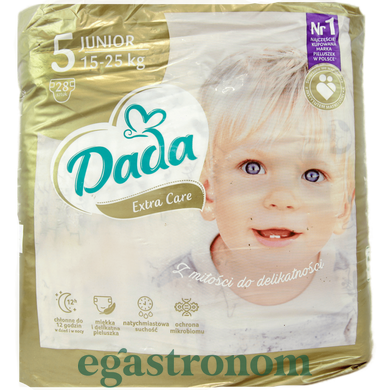 Підгузники розмір 5 Дада Dada extra care (15-25kg) 28szt 4шт/ящ